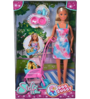 Steffi Love Sl Dog Buggy Köpek Arabalı Oyun Seti