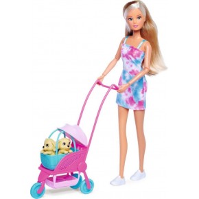 Steffi Love Sl Dog Buggy Köpek Arabalı Oyun Seti