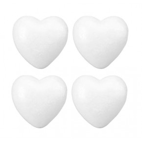 Strafor Kalp 8Cm 4 Lü Esm-45