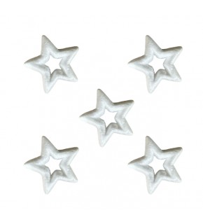 Strafor Yıldız 7Cm Ortası Boş 5 Li Esm-32