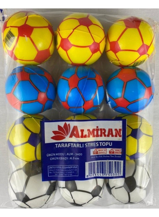 Stres Topu 6.3Cm Futbol (1 Adet)