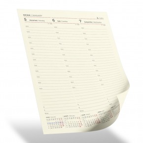 SUBAYEVLERİ KIRMIZI SPİRALLİ TARİHLİ HAFTALIK AJANDA (20x28 CM)