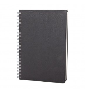 SUBAYEVLERİ SİYAH SPİRALLİ TARİHLİ HAFTALIK AJANDA (20x28 CM)