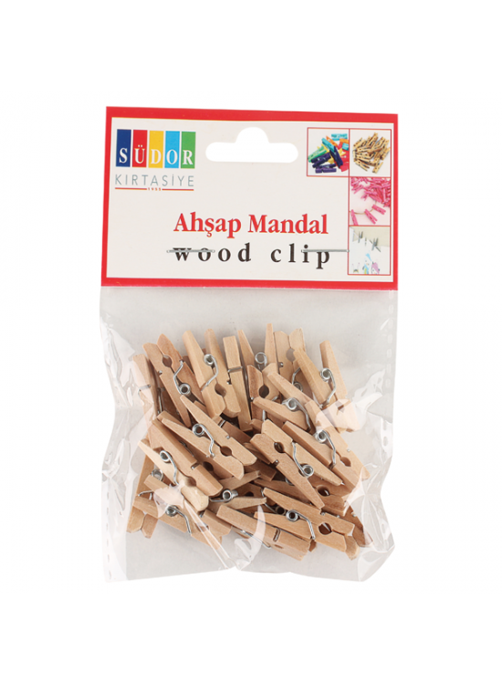 Südor Ahşap Mandal Küçük 30 LU BS100