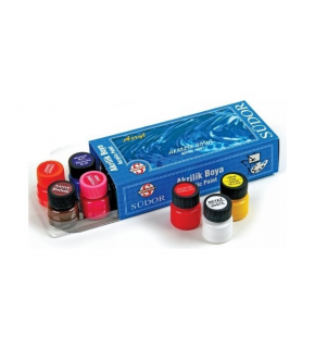 Südor Akrilik Boya Şişe Su Bazlı 20 ML 10 Renk SD122