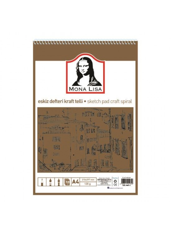 Südor Eskiz Defteri Kraft A4 Telli 115 GR 50 YP MN22-4