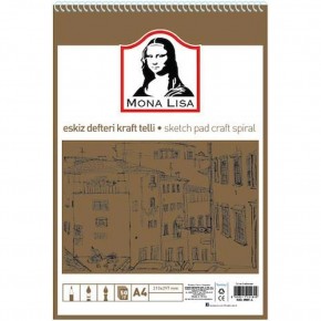 Südor Eskiz Defteri Kraft Mix A4 Telli 100 GR 50 YP MN23-4