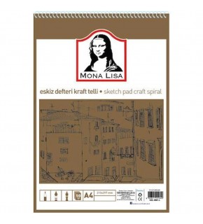 Südor Eskiz Defteri Kraft Mix A4 Telli 100 GR 50 YP MN23-4