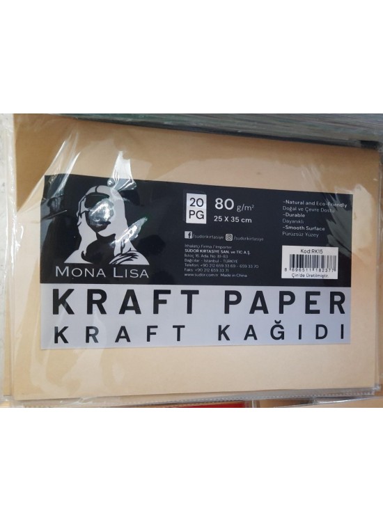 Südor Kraft Kağıdı 25x35 80 GR 20x Rk15