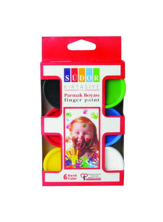 Südor Parmak Boyası Su Bazlı 30 ML 6 Renk SD822 Südor Parmak Boyası Su Bazlı 30 ML 6 Renk SD822