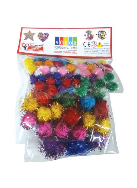 Südor Pon Pon Metalik Mix 10 20 30 MM (1 Adet)