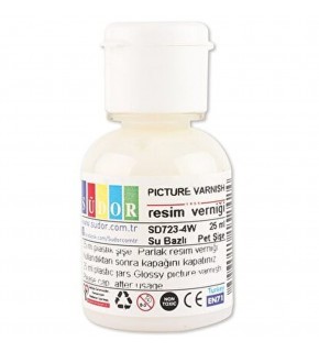 Südor Resim Verniği Su Bazlı 25 ML SD723-4W (1 Adet)