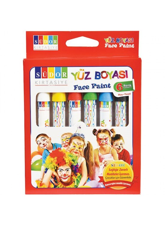 Südor Yüz Boyası 6 Renk YB01 Südor Yüz Boyası 6 Renk YB01