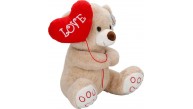 Sun-Jnh-Pff-Sk.Pelus Ayı Kalplı Balonlu 40Cm2R. Sun-Jnh-Pff-Sk.Pelus Ayı Kalplı Balonlu 40Cm2R.