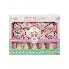 Sun Porselen Cay Setı 13 Prc - Cıcek Desenlı