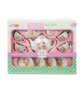 Sun Porselen Cay Setı 13 Prc - Cıcek Desenlı