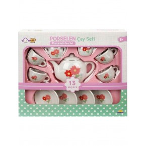Sun Porselen Cay Setı 13 Prc - Cıcek Desenlı