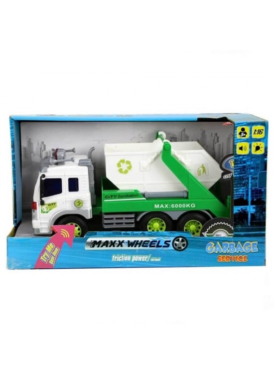 Sunman Oyuncak Geri Dönüşüm Kamyonları Ses/Işık 3Asst. S00013078