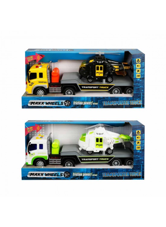 Sunman Oyuncak Maxx Wheelss Sesli Ve Işıklı 1:16 Transporter Helikopter Taşıyan Tır 40 Cm Sunman Oyuncak Maxx Wheelss Sesli Ve Işıklı 1:16 Transporter Helikopter Taşıyan Tır 40 Cm