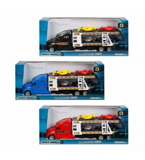 Sunman Oyuncak Maxx Wheels Transporter 2 Katlı 4 Araçlı 30 Cm. 1:48 S00002322