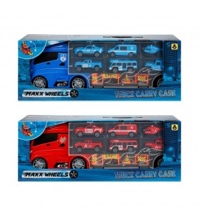 Sunman Oyuncak Maxx Wheels Transporter 40 cm 6 Araçlı Aksesuarlı Set 2 S00002327