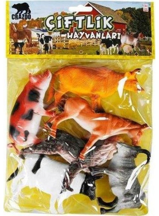 Sunman Oyuncak Çiftlik Hayvanları Büyük Poşet 6 Lı Sunman Oyuncak Çiftlik Hayvanları Büyük Poşet 6 Lı