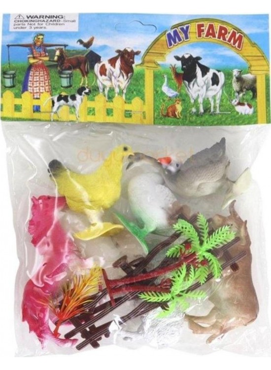 Sunman Oyuncak Çiftlik Hayvanları Poşetli Hayvan Oyun Seti Orta Boy Sunman Oyuncak Çiftlik Hayvanları Poşetli Hayvan Oyun Seti Orta Boy