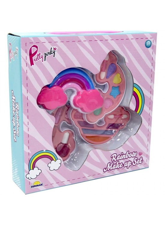Sunman Oyuncak Gökkuşağı Şekilli 3 Katlı Makyaj Güzellik Seti Sunman Oyuncak Gökkuşağı Şekilli 3 Katlı Makyaj Güzellik Seti