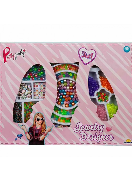 Sunman Oyuncak Hobi Set Takı Yapımı Boncuklu 3In1