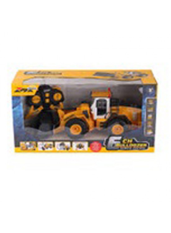 Sunman Oyuncak İş Makinesi 1/24 Uzaktan Kumandalı Buldozer Dc.f/f Işıklı 6ch 3.7v.usb 40mhz.