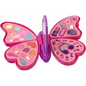 Sunman Oyuncak Kelebek Şekilli 4 Katmanlı Makyaj Güzellik Seti