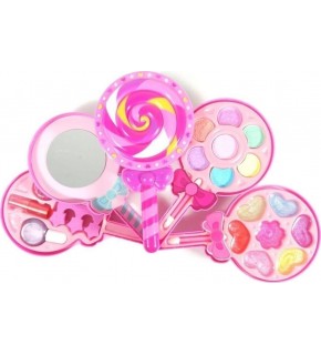 Sunman Oyuncak Lolipop Şekilli 4 Katlı Makyaj Güzellik Seti