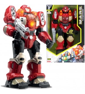 Sunman Oyuncak M.A.R.S. Sesli ve Işıklı Yürüyen Turbotron Robot 30 cm