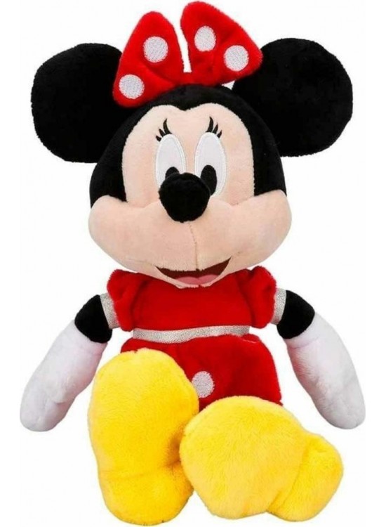 Sunman Oyuncak Peluş Minnie Kırmızı Elbiseli 38 Cm
