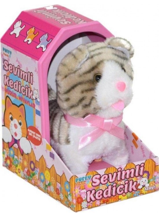 Sunman Oyuncak Peluş Sevimli Kedicik Hareketli Sesli Sunman Oyuncak Peluş Sevimli Kedicik Hareketli Sesli