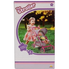 Sunman Oyuncak Puset 4 Teker Tenteli Metal Pmb/gri