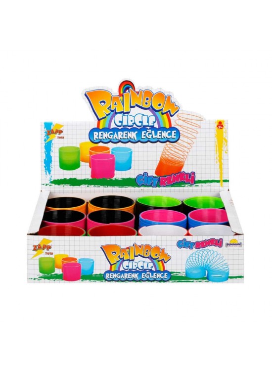 Sunman Oyuncak Rainbow Çift Renkli Stres Yayı (1 Adet)