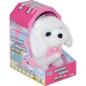 Sunman Oyuncak Sevimli Köpek Maltese Hareketli Sesli