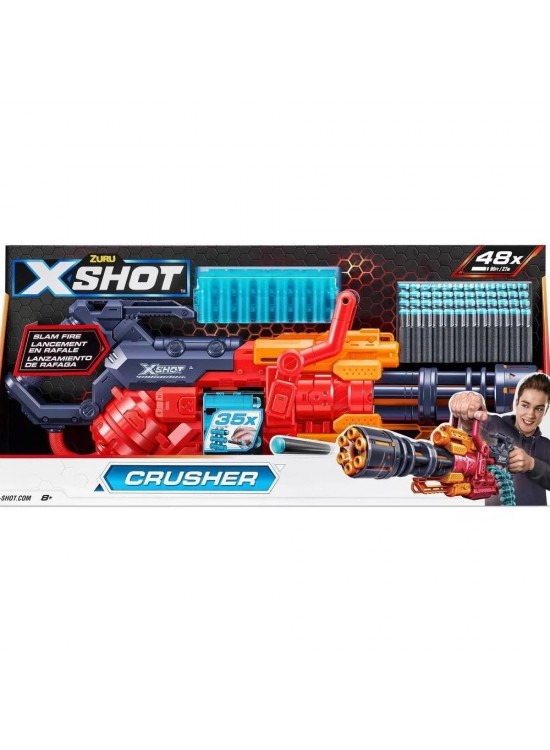 Sunman Oyuncak Sünger Atan Silah Zur-X-Shot Excel-Crusher 48 Mermili