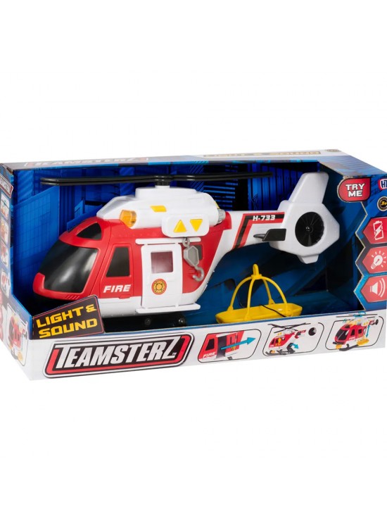 Sunman Oyuncak Teamsterz Sesli ve Işıklı İtfaiye Kurtarma Helikopteri