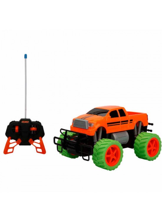 Sunman Oyuncak Uzaktan Kumandalı 1:18 Neon Jumbo Wheels USB Şarjlı Araba 26 cm