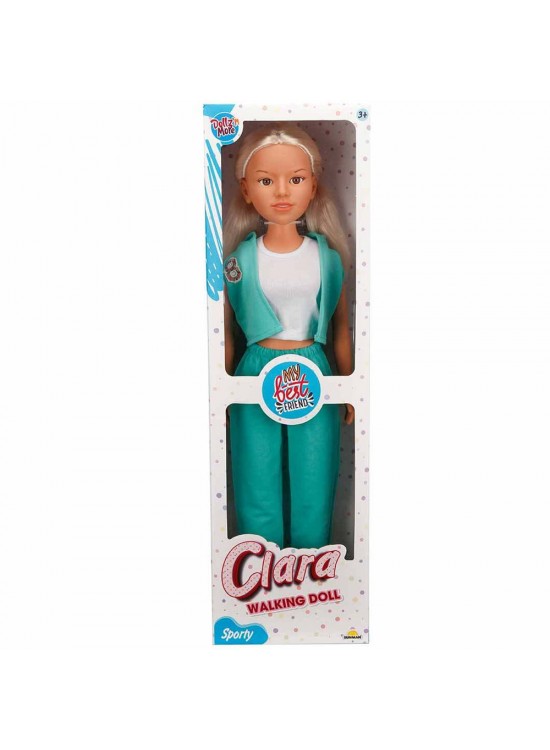 Sunman Oyuncak Yürüyüş Arkadaşım Clara Sporty Walkıng Doll 80 Cm
