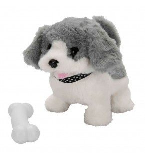 Sunman Peluş Köpek Hreketli Sesli Gri