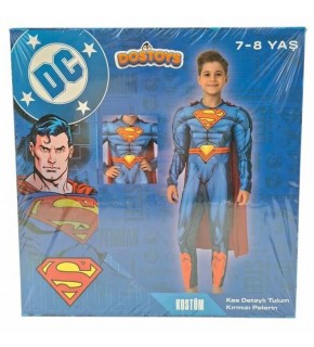 Superman Kaslı Kostüm Kutulu 7-8 Yaş
