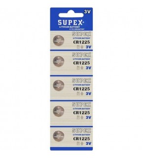 Supex CR1225-C5 3V Lityum Düğme Pil 5'li Paket