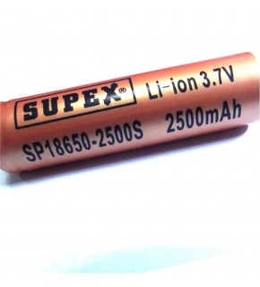 Supex ICR18500-1500MA 3.7V 3C Lityum ion Pil