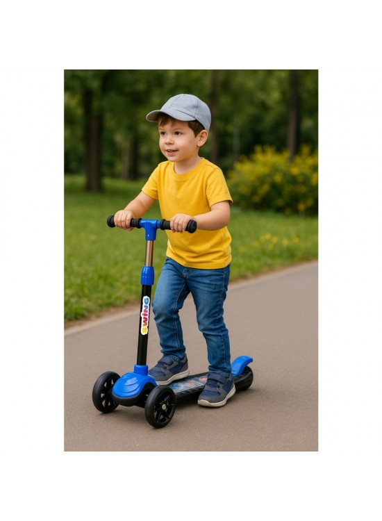 Swing Scooter Işıklı Kutulu Mavi