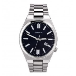 Swiss Plus Man Watch Basic Seri Model-1 ST3533AGS Black-Silver(Kol Saati)