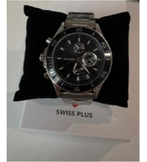 Swiss Plus Man Watch Basic Seri Model-7 ST3504AGS Lüx Black-Silver(Kol Saati)