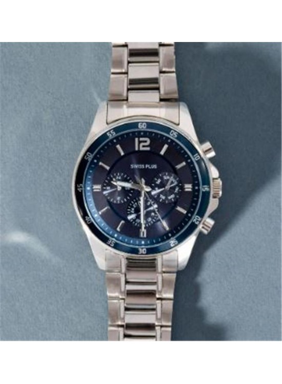 Swiss Plus Man Watch Basic Seri Model-8 ST3516AGS Lüx Blue-Silver(Kol Saati) Swiss Plus Man Watch Basic Seri Model-8 ST3516AGS Lüx Blue-Silver(Kol Saati)